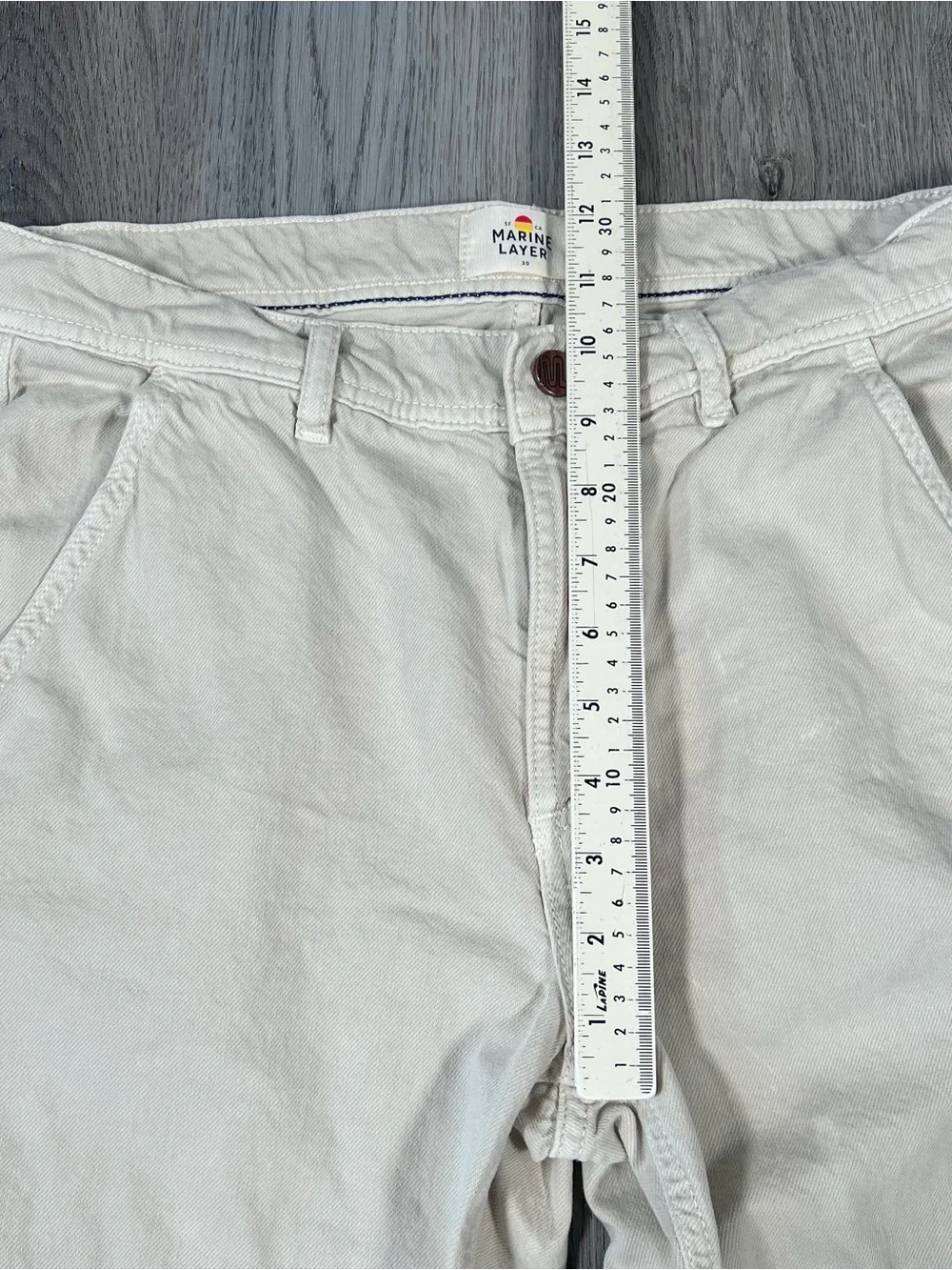 MARINE LAYER Men’s Archive Linen Field Natural Pants $128 Sz 30x30 Cream AS IS